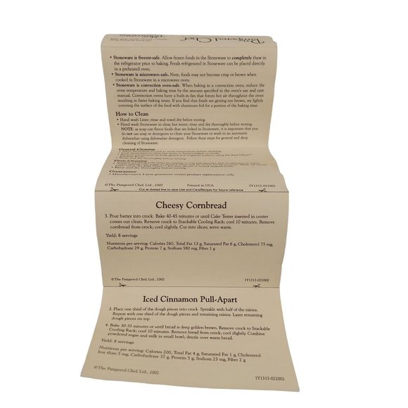 The Pampered Chef Stoneware Crock Blue New Traditions Collection #1313 Heritage - Picture 10 of 10